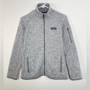 Patagonia Better Sweater Full Zip Fleece Jacket Womens Size XS Birch White 25542